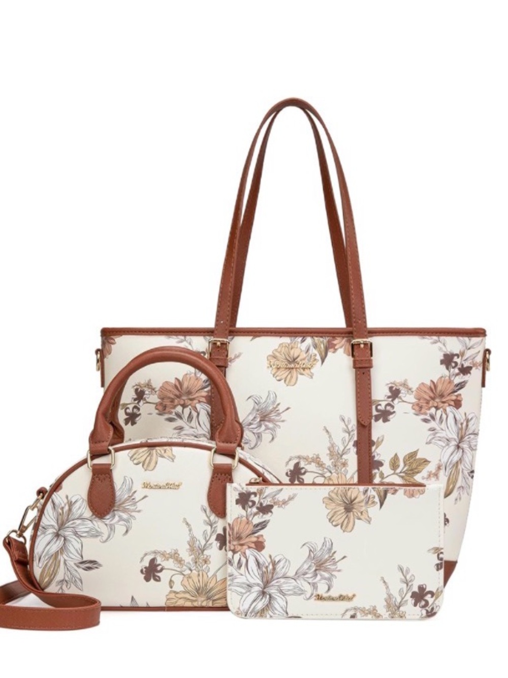Montana West Floral Bags 3PCS Set